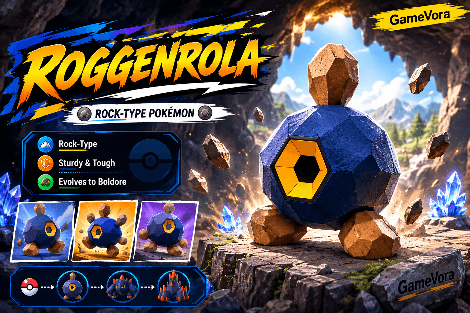Roggenrola: The Little Rock Pokémon With a Surprising Backstory