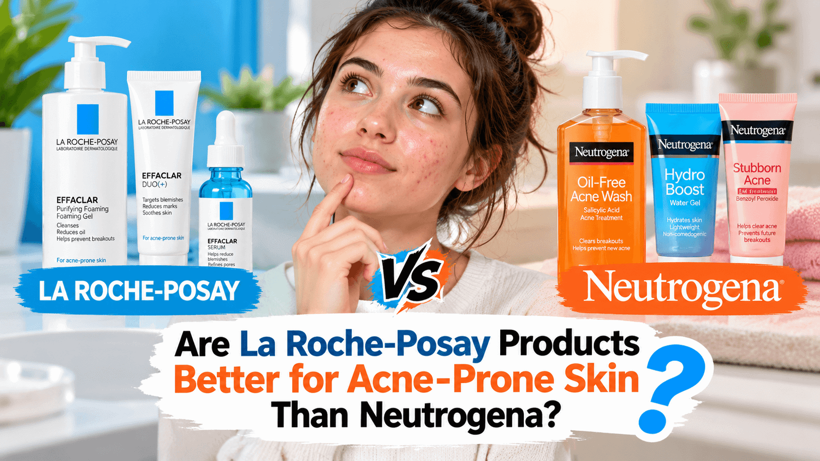 I Am a College Student. Are La Roche-Posay Products Better for Acne-Prone Skin Than Neutrogena?