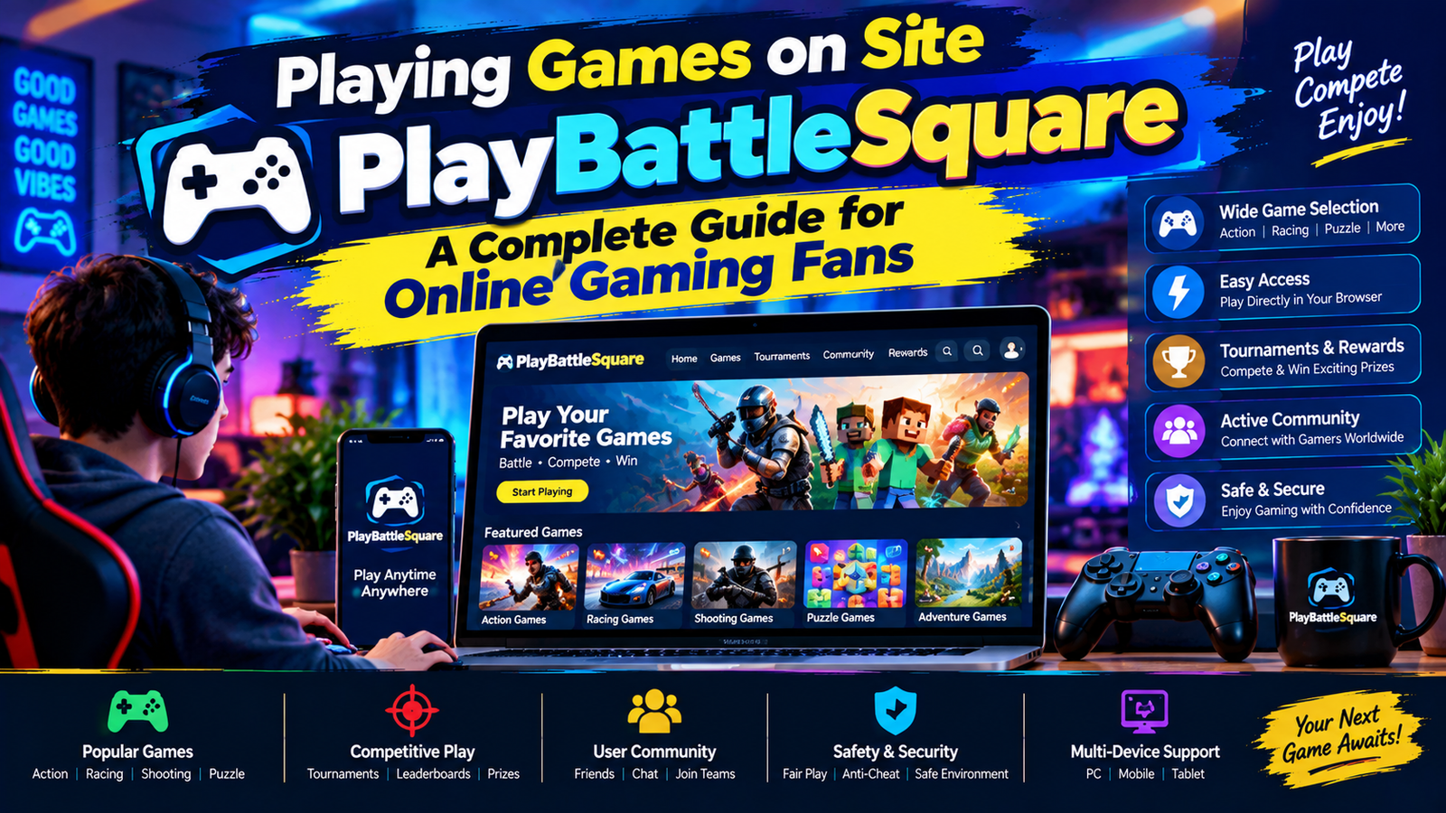 Playing Games on Site PlayBattleSquare: A Complete Guide for Online Gaming Fans